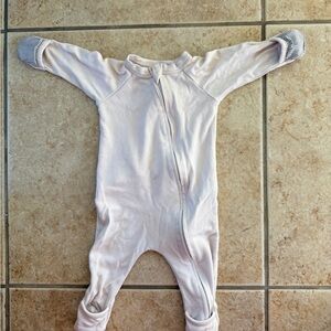 Soft Cream Kids Footie Pajamas